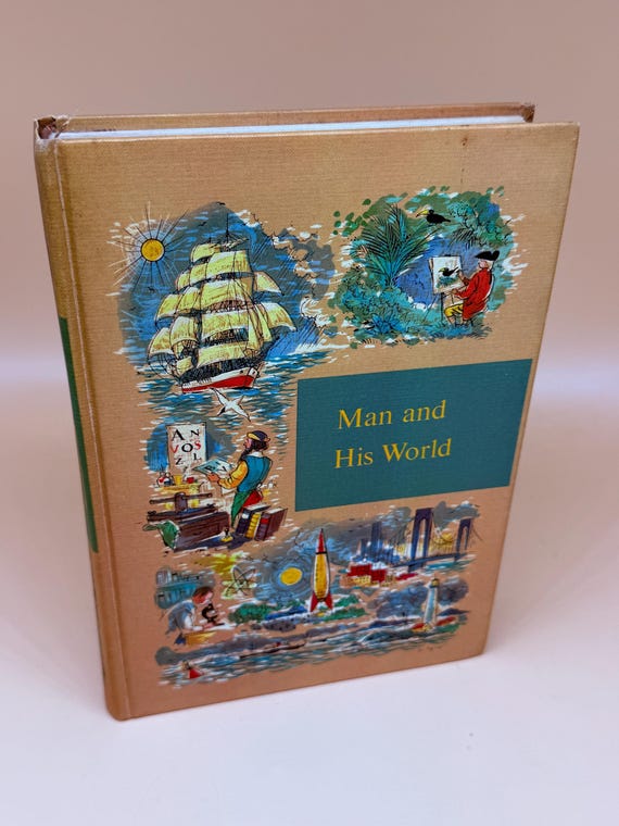 Man and His World Through Golden Windows series 19589 Grolier Publishing Children's book gifts history for young readers