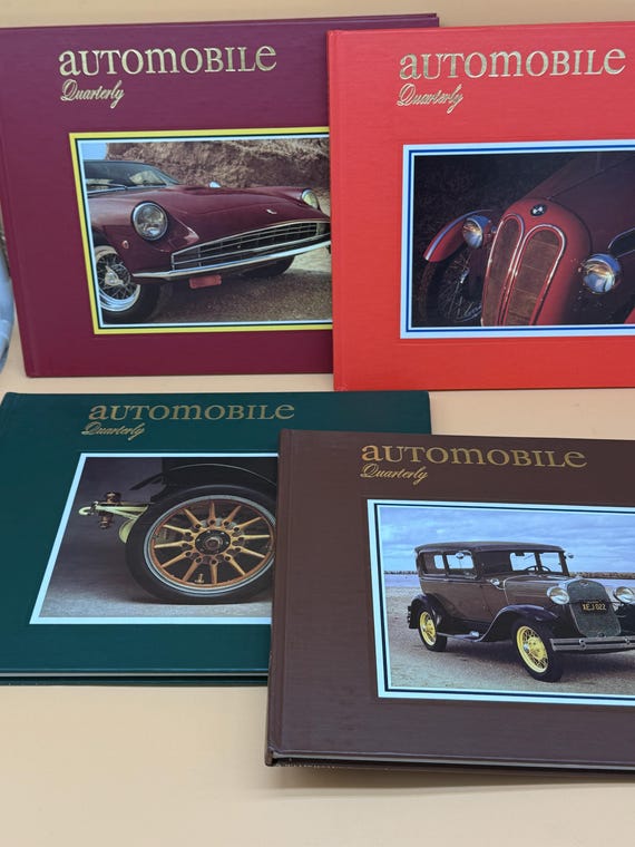 Automotive Quarterly Four Volume Set 1991 Automotive Quarterly Classic Car Books Vintage Car Books Automotive History books Collectible cars