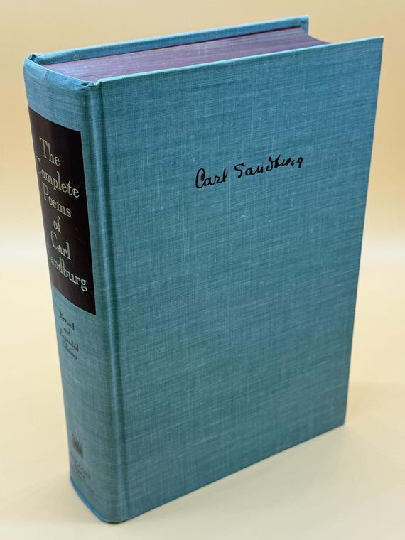 The Complete Poems of Carl Sandburg 1970 Harcourt Brace Jovanovich Publishing Poetry Book Gifts Poems and Prose Poetry Collection