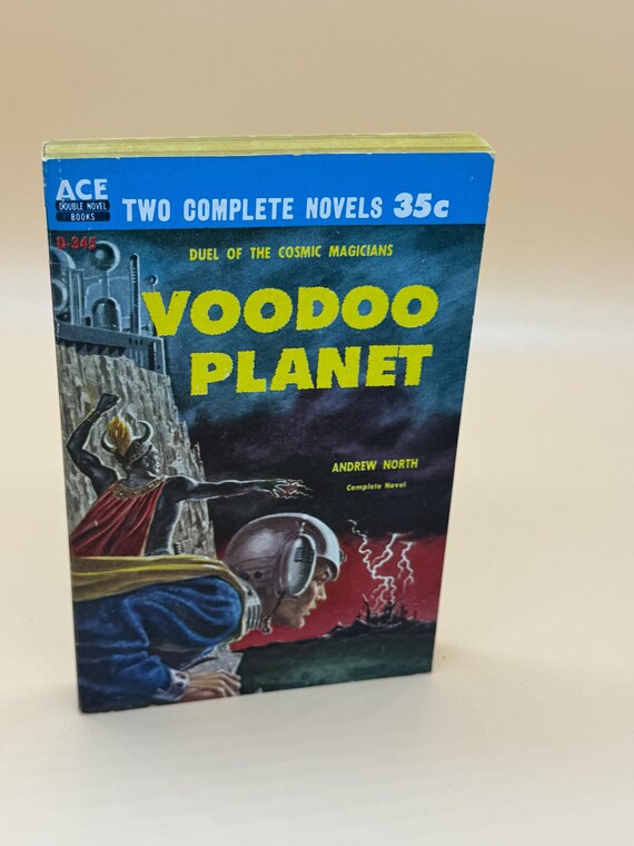Plague Ship and Voodoo Planet by Andrew North 1959 ACE Double Paperback Sci-Fi Fantasy Fiction Science Fiction rare books Sci fi gifts
