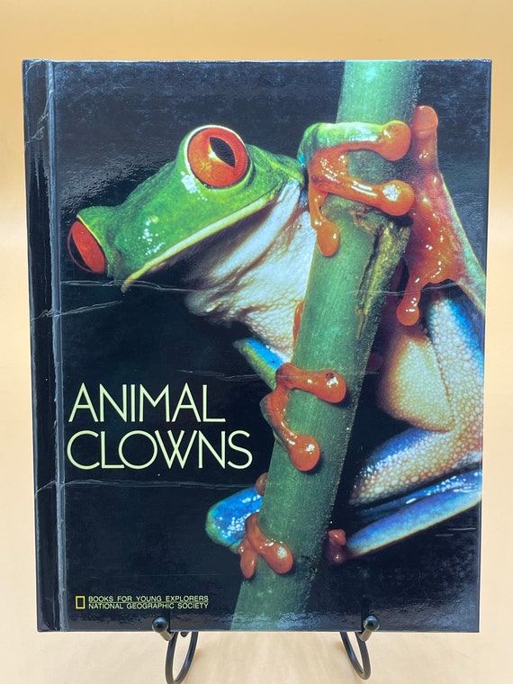 Books for Young Explorers Animal Clowns by National Geographic 1987 hardcover Childrens Books Kids book gifts for young readers used books