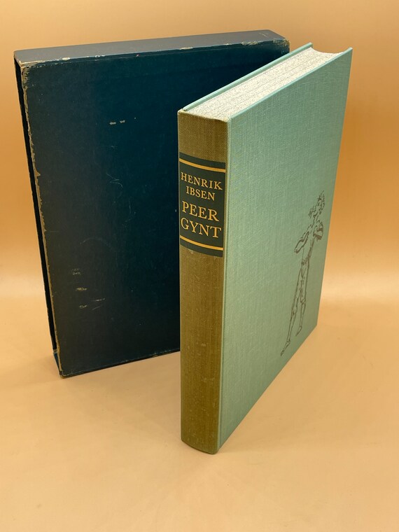 Rare Books Peer Gynt by Henrik Ibsen Heritage Press 1957 in slipcase  Norwegian Plays Romantic Plays Collectible Books for Readers