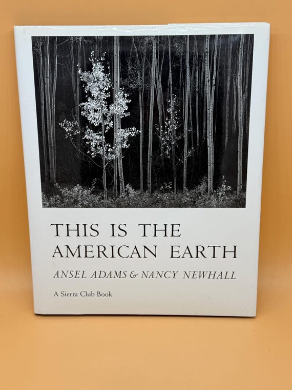 This is the American Earth by Ansel Adams and Nancy Newhall 1992 Sierra Club Books Nature Photography Nature and Art Books Coffee Table Book
