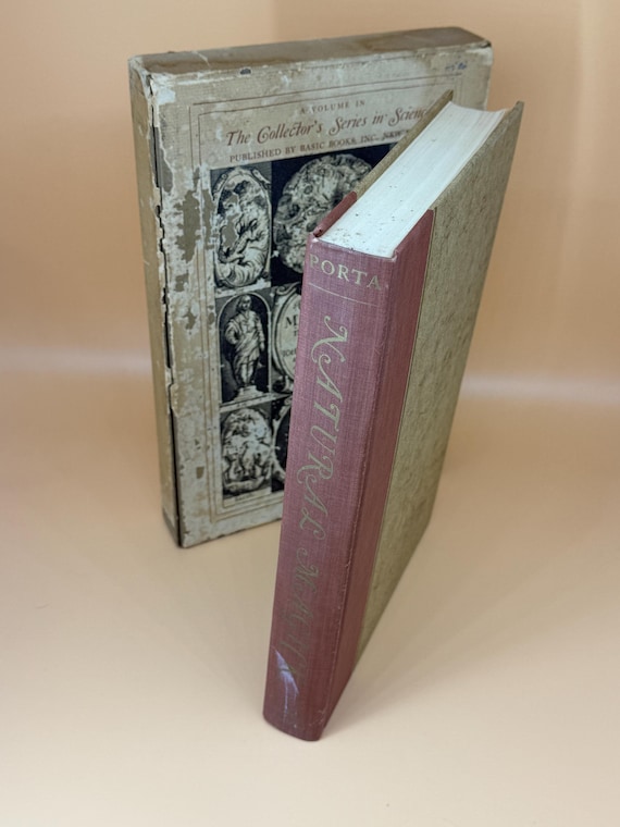 Natural Magick by John Baptista Porta 1957 The Collectors Series in Science Basic Books HC with original slipcase