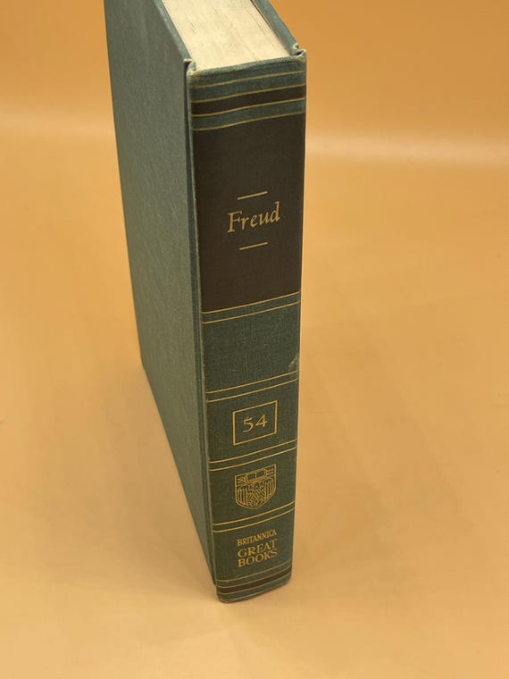Freud The Major Works of Sigmund Freud 1952 Britannica Great Books series Psychology books Freud books Gift books Rare Book gifts