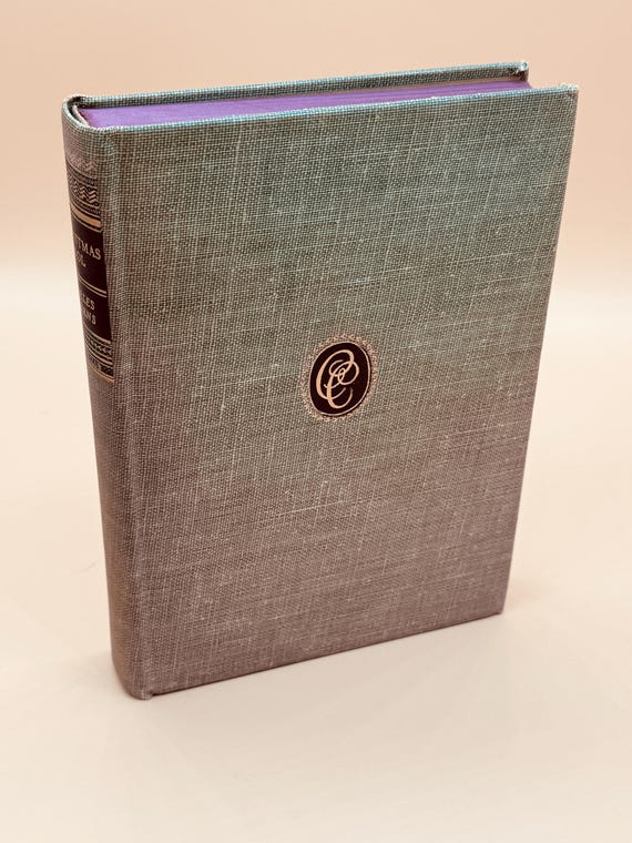 A Christmas Carol and Other Stories by Charles Dickens 1940's Walter Black Publishing for The Classics Club English Literature gift books