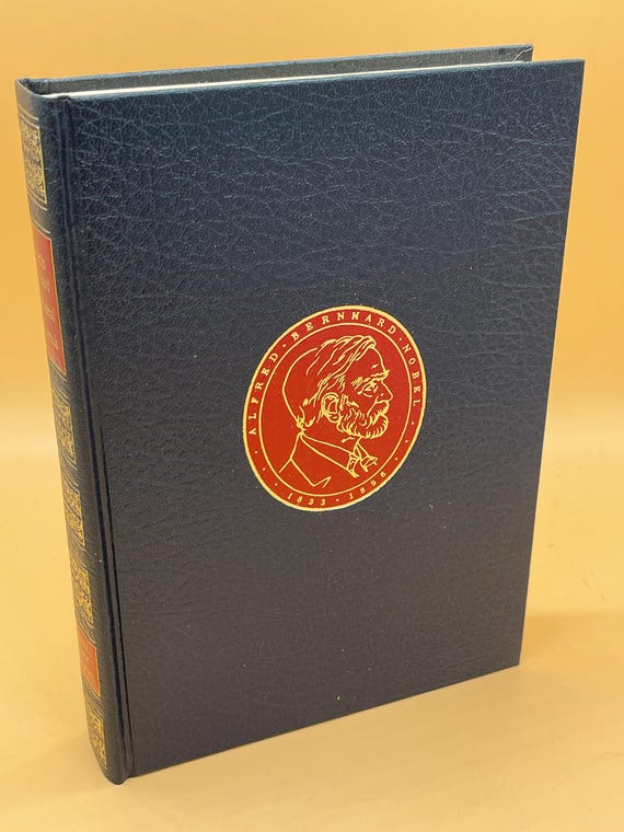 The Nobel Library 1971 CRM Publishing featuring laureates Roger Martin Du Gard, G.Mistral, and Pasternak Nobel Laureates Classic Literature