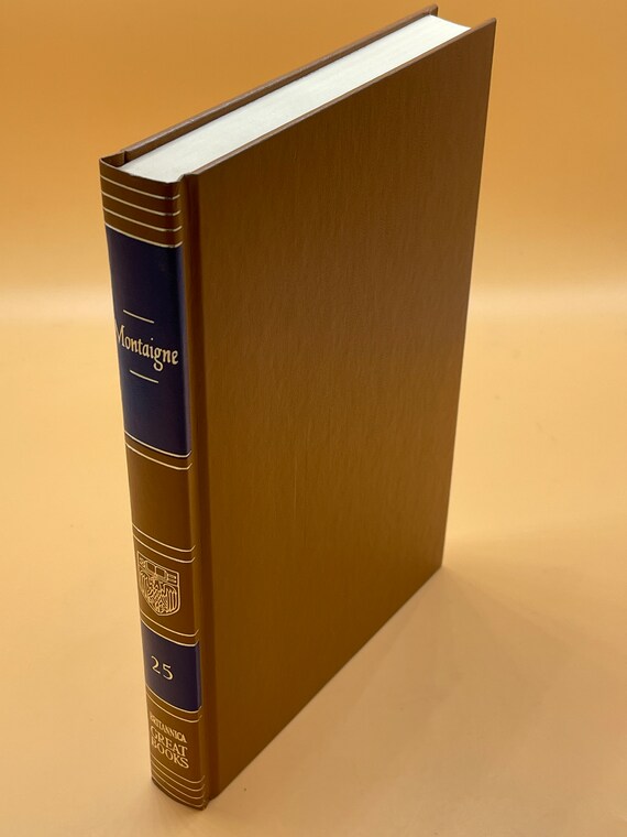 Rare Books Montaigne The Essays 1977 Britannica Great Books Series Philosophy Gift Book for Collectors Collectible Books French Philosophers