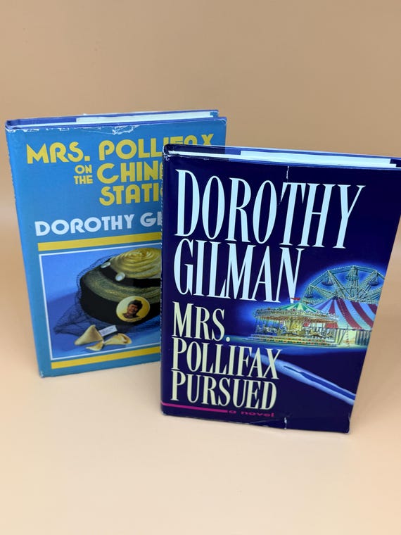 Mrs Pollifax Pursued & Mrs Pollifax on the China Station by Dorothy Golman Mystery Suspense fiction books