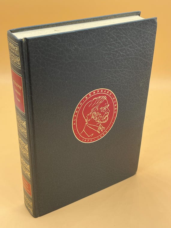 The Nobel Library 1971 CRM Publishing featuring laureates Ernest Hemingway, Knut Hamsun, Hermann Hesse Classic Literature Nobel Prize Winner