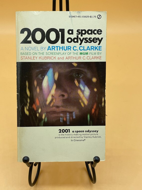 2001 A Space Odyssey by Arthur C. Clarke 1968 Signet Mass Market Paperback Classic Sci Fi books Science Fiction book gifts vintage paperback