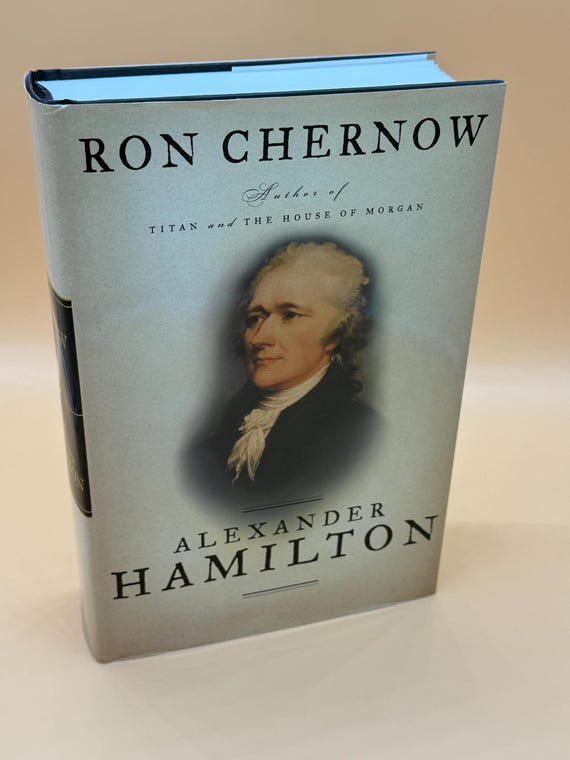 Alexander Hamilton by Ron Chernow 2004 Penguin Press hardcover Biography books History books Founding Fathers history