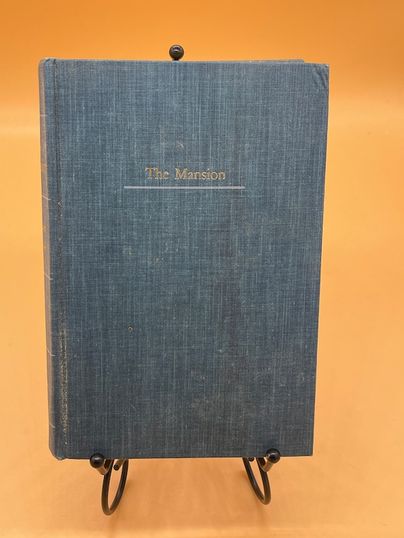 Rare Books The Mansion by William Faulkner First Edition 2nd Printing Random House Publishing Snopes Trilogy Literature Books for Readers