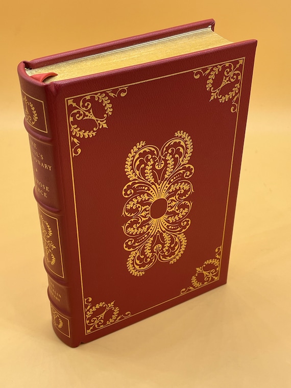 Rare Books The Devil's Dictionary by Ambrose Bierce Franklin Library Limited Edition 1980 Humorous Satirical Book Gifts Collector Books