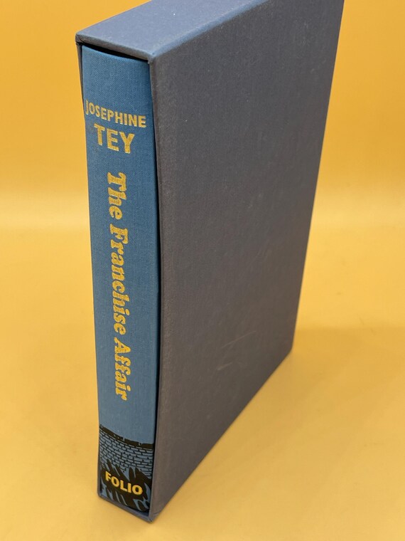 The Franchise Affair by Josephine Tey 2001 Folio Society hardcover w slipcase. Mystery Novel Gift Books Suspense Fiction Novels Collectible