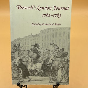 History Books Boswell&#39;s London Journal 1762-1763 Editor Frederick A. Pottle Early London History Great Britain History European history