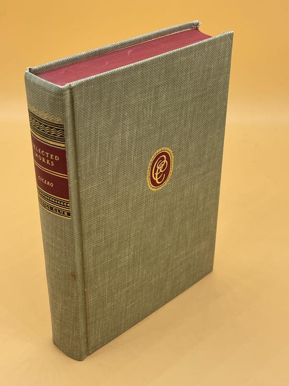 Selected Works of Cicero 1948 Walter Black Publishing for the Classics Club Roman Philosophers Philosophy Book Gifts Epic Early Philosophy