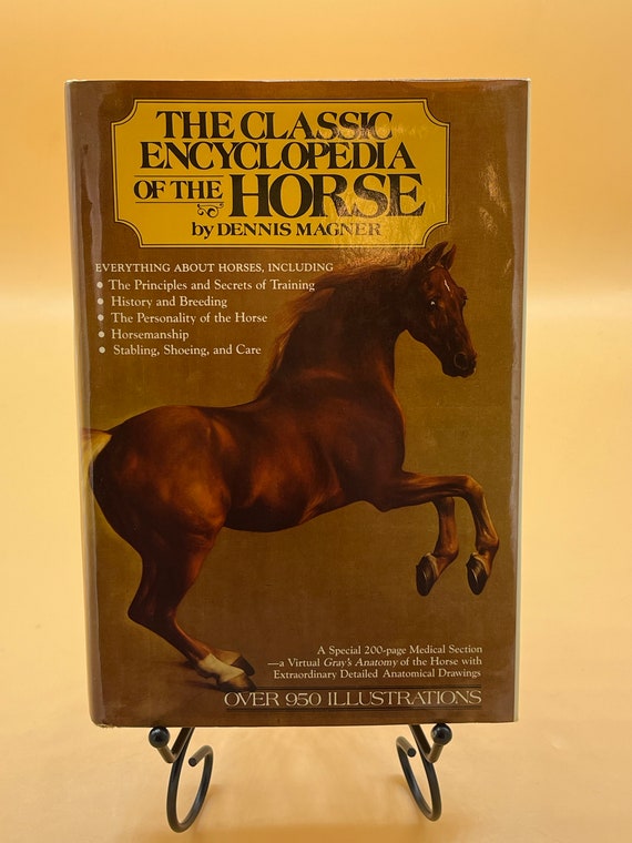Horse Books The Classic Encyclopedia of the Horse by Dennis Magner 1980 Bonanza Books Horse Lovers Gift Books Equine Books about Horses