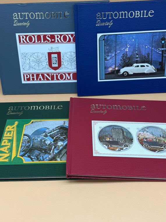 Automotive Quarterly Four Volume Set 1979 Automotive Quarterly Vol 1-4 Classic Car Books Vintage Car books collectible cars book gifts