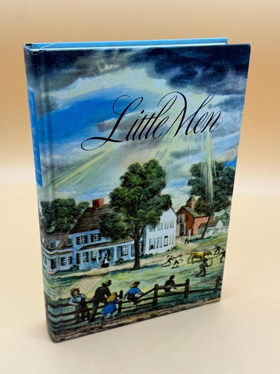 Little Men by Louisa May Alcott circa 1970's  Illustrated Junior Library Kingsport Press for Grossett & Dunlap children's books rare books