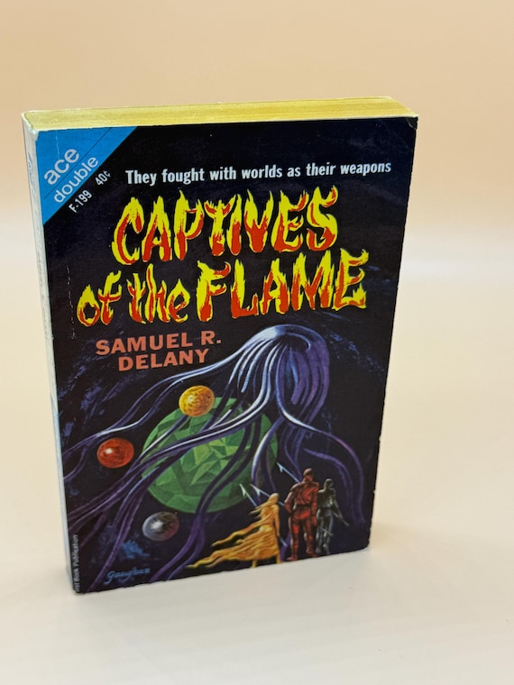Captives of The Flame by Samuel R. Delany & The Psionic Menace by Keith Woodcott 1963 ACE Double Science Fiction Sci fi Classic gift books