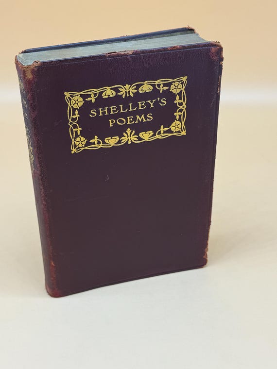 The Complete Poetical Works of Percy Shelley Intro Edward Dowden Preface Mrs Shelley Thomas Crowell Publishing Leather bound Rare Books