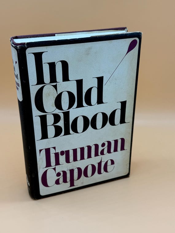 In Cold Blood by Truman Capote BCE 1977 Literary classics Literature True Crime book gifts Collectible books Murder Crime Nonfiction books