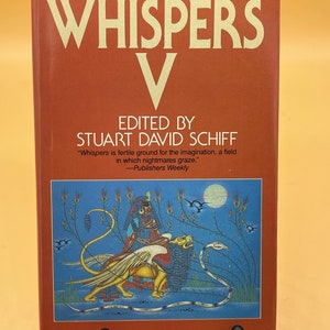 Horror Anthology Whispers V Edited by Stuart David Schiff  Doubleday Publishing 1985 Horror Books for Readers Gifts Vintage Used Books