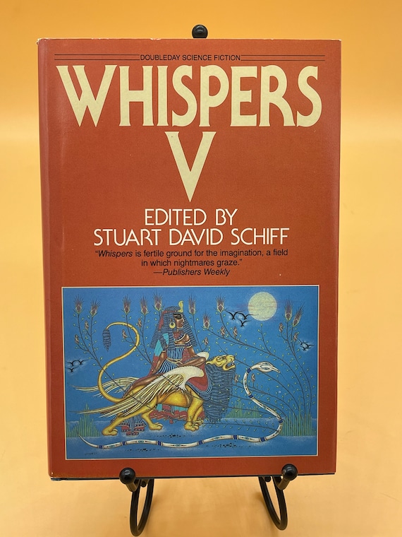 Horror Anthology Whispers V Edited by Stuart David Schiff  Doubleday Publishing 1985 Horror Books for Readers Gifts Vintage Used Books