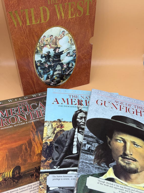The Wild West 3 Vol Set - American Frontier, Age of the Gunfighter, The Native Americans PB with slipcase 2000 Salamander Books Publishing