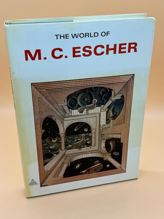 The World of M.C. Escher 1971 Arbams Publishing Art books rare book gifts mathematical art optical illusion art coffee table books drafting