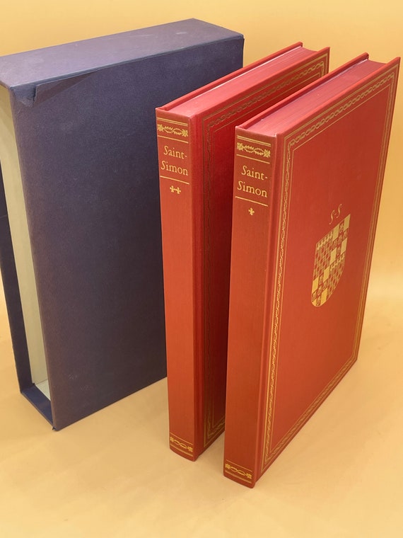 Rare Books SIGNED BY ILLUSTRATOR Limited Edition The Memoirs of Louis De Rouvroy Doc De Saint-Simon covering 1691-1723 Two Volume Set