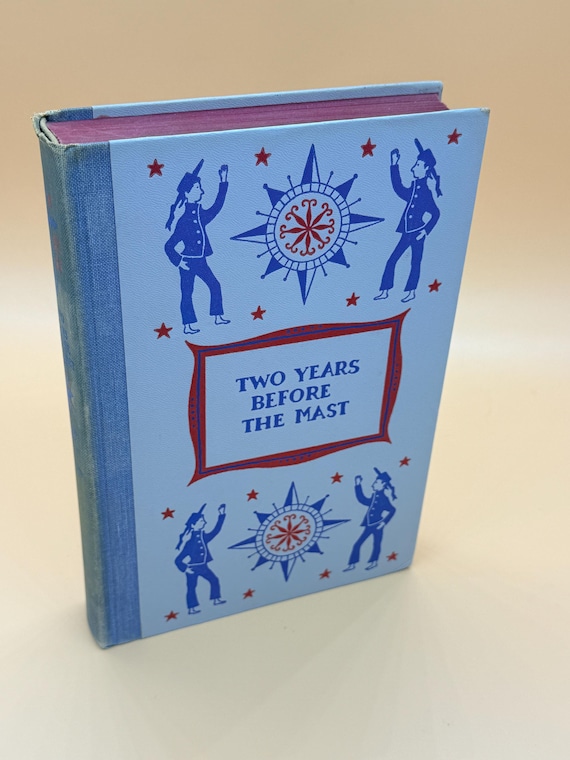 Two Years Before the Mast by Richard Henry Dana Jr. 1959 Illustrated Junior Library series Nelson DoubleDay Publishing Childrens books