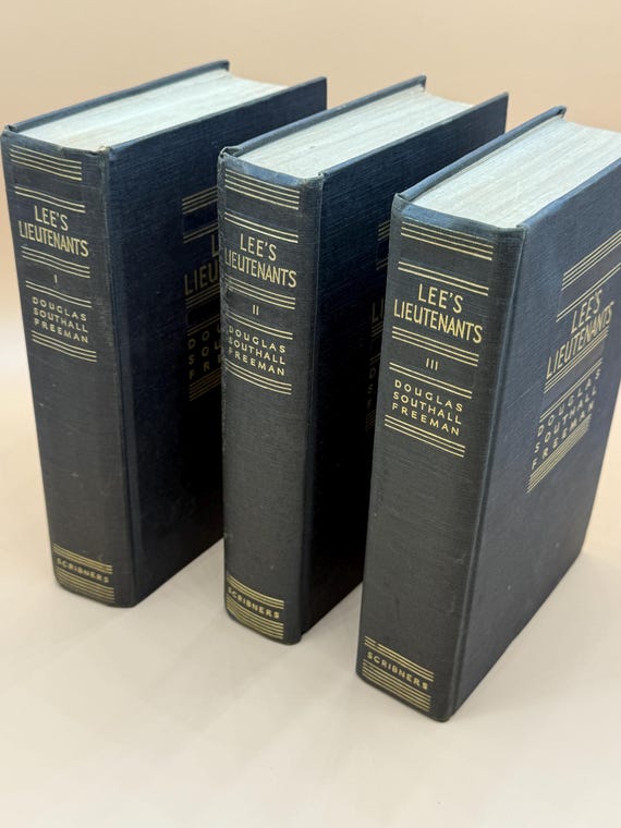 Lee's Lieutenants by Douglas Southall Freeman 1945 Scribner Publishing Civil War history books Military history Confederate Southern history