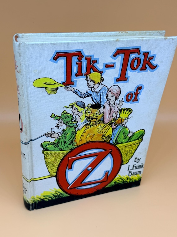 Tik Tok of Oz by L. Frank Baum circa 1960's White Spine Edition Reilly & Lee Publishing Rare books Childrens Literature