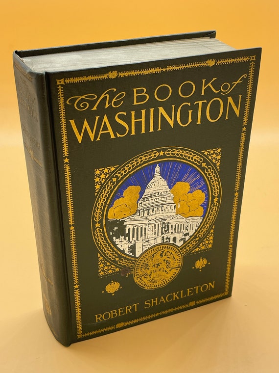 Rare Books The Book of Washington by Robert Shackleton 1922 Penn Publishing American History Books for Readers Gift Books Collectible Books