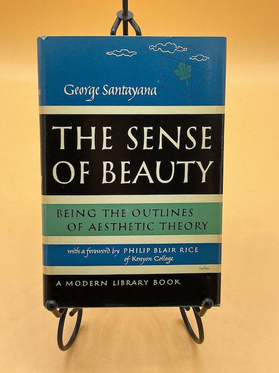 Rare Books The Sense of Beauty Being the Outlines of Aesthetic Theory 1955 Modern Library Philosophy Book for Readers Gift Collectible Books