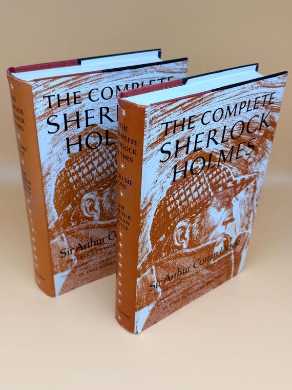 The Complete Sherlock Holmes Sir Arthur Conan Doyle Intro Christopher Morley 2 vol set Classic Literature Detective crime fiction mysteries