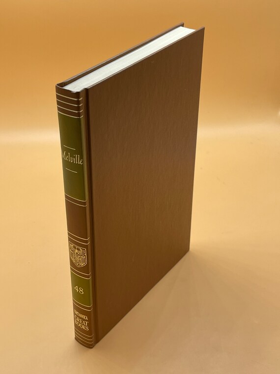 Classic Literature Moby Dick or The Whale by Herman Melville 1977 Britannica Great Books Series Gift Books for Readers Fiction Literature