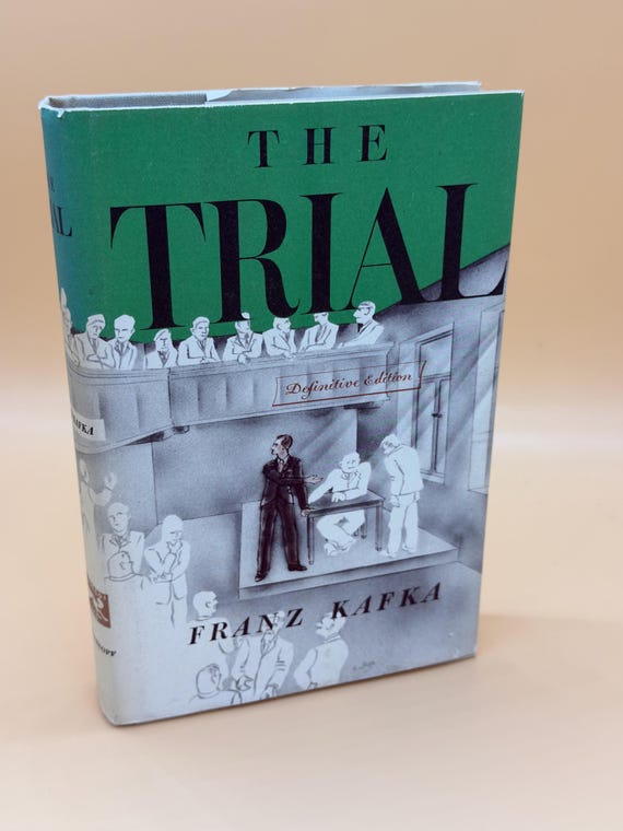 The Trial by Franz Kafka 1978 Knopf Publishing Classic Literature Literary book gifts