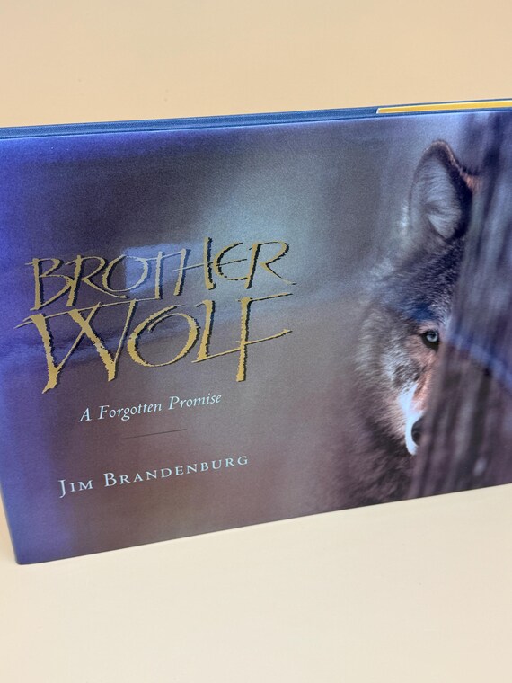 Brother Wolf A Forgotten Promise by Jim Brandenburg 1983 North Word Press Wildlife Photography Art books