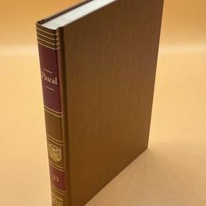Rare Books Pascal The Provincial Letters, Pensees, Scientific Treatises 1977 Britannica Great Books Series Science gift books for collectors