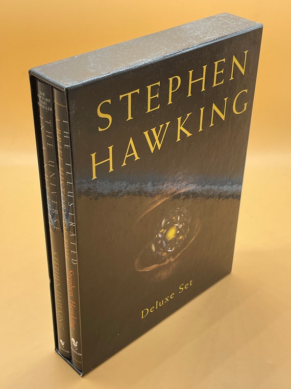 Astrophysics Science Books Stephen Hawking Deluxe Set The Illustrated Brief History of Time and The Universe in a Nutshell Hardcovers