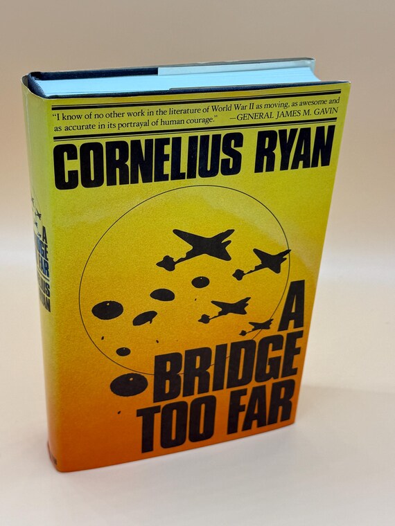 Military History Books A Bridge Too Far  by Cornelius Ryan  1975 Book Club Edition History Book Gifts Rare Books Vintage Books Free Shipping