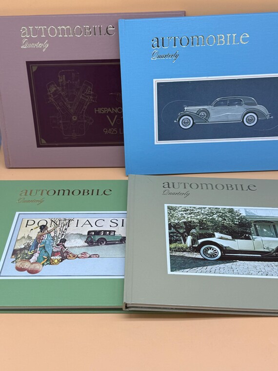 Automotive Quarterly Four Volume Set 1978 Automotive Quarterly Vol 1-4 Classic Car Books Vintage Car Books Collectible Car Book Gifts
