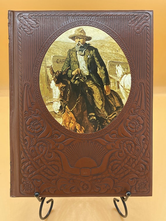 The Gunfighters The Old West Series    Time Life 1974 w imitation leather hand-tooled look embossed cover & color illustration frontispiece