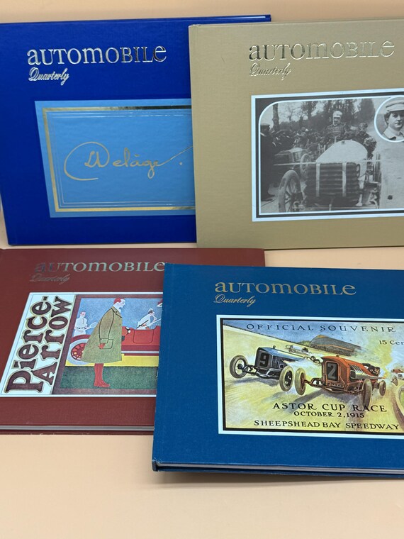 Automotive Quarterly Four Volume Set 1976 Automotive Quarterly Volumes 1-4 Classic Car Books Vintage Car books Automotive history books