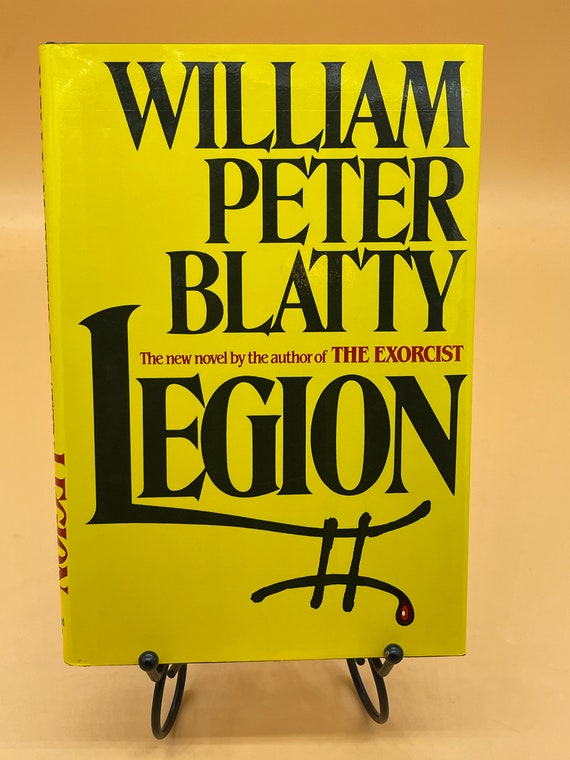 Horror Books Legion by William Peter Blatty 1983 Simon & Schuster Publishing Fiction Horror Lovers Gift Books author of The Exorcist