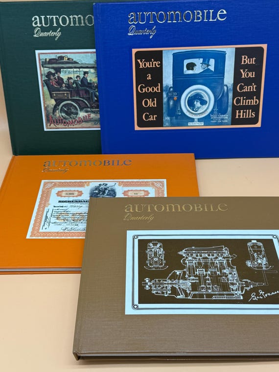 Automobile Quarterly Four Volume Set 1981 Automobile Quarterly Classic Car Books Vintage Cars Car lovers gift book set Car Collector books
