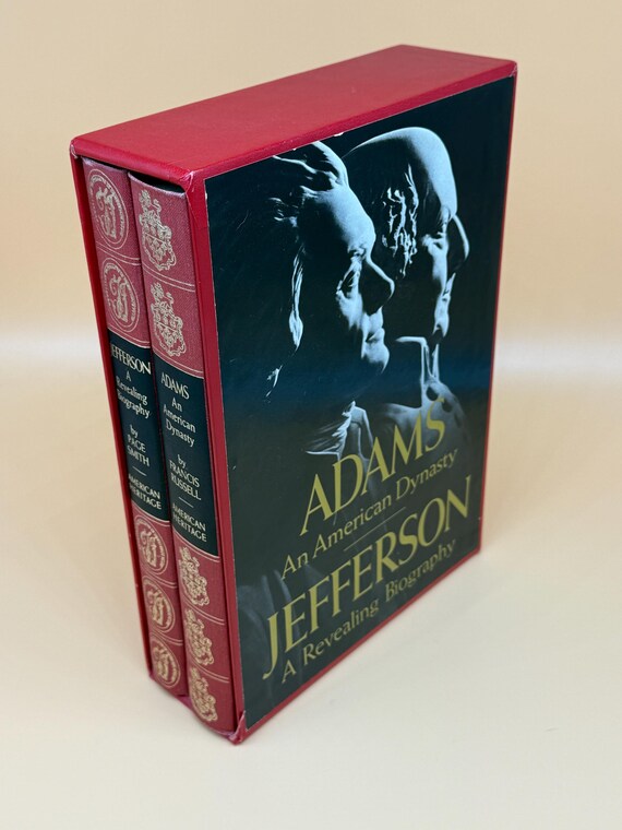 Adams An American Dynasty- Frances Russell & Jefferson A Revealing Biography- Page Smith 2 Vol w slipcase 1976 American Heritage Publishing